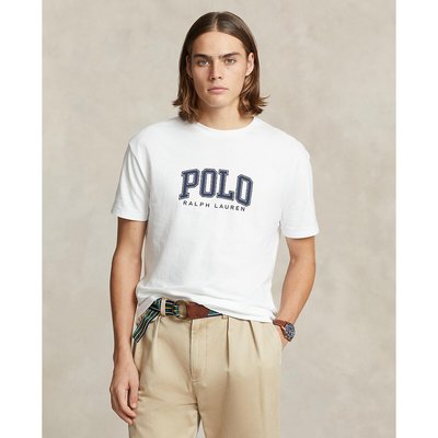 Logo Print Cotton T-Shirt in Regular Fit POLO RALPH LAUREN