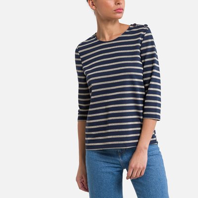 Shirt, gestreift, 3/4-Ärmel VERO MODA