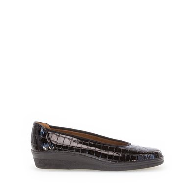 Ballerines en cuir lisse à talon compensé GABOR