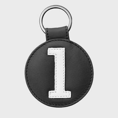 E2R Porte clés numéroté cuir rouge et blanc original et pratique OH MY BAG