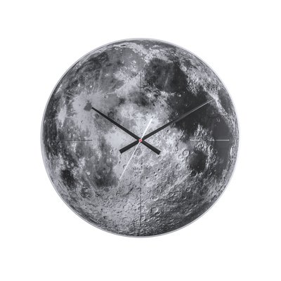 Horloge murale en verre Lune KARLSSON