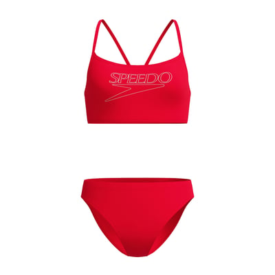 Maillot de bain 2 pièces motif/style logo SPEEDO