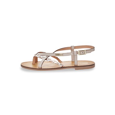Sandales plates entre-doigt en cuir CHOU LES TROPEZIENNES PAR M BELARBI