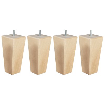 Pied fuseau tronqué gris (lot de 4) SOMEO