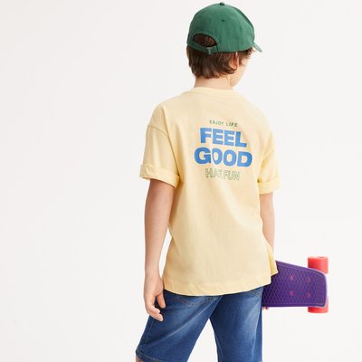 T-shirt manches courtes imprimé au dos LA REDOUTE COLLECTIONS