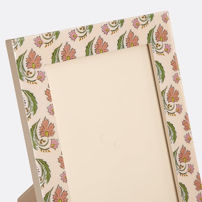 Cadre à poser, imprimé fleurs, 16,5 x 21,5 cm, INA LA REDOUTE INTERIEURS