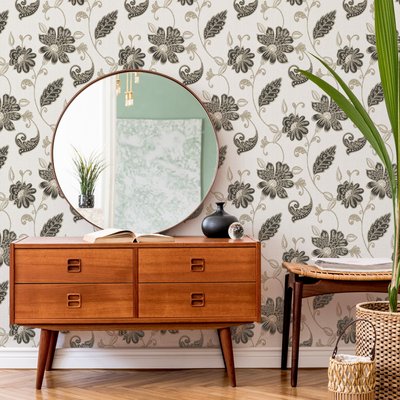 Papier peint Fleurs jacobines Juliette BOUTIQUE