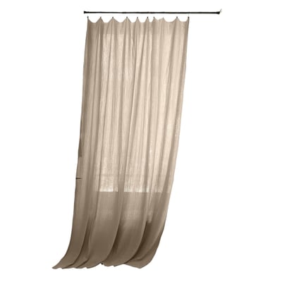 Rideau ajustable + 8 anneaux pince collection Gaia EDEN