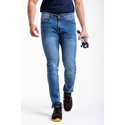 Jeans de travail coupe droite ajustée stretch super stone washed WORK1 RICA LEWIS