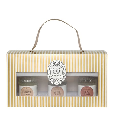 Coffret 3 parfums d'ambiance MATHILDE M