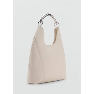Sac porté épaule cuir anse métallique MANGO