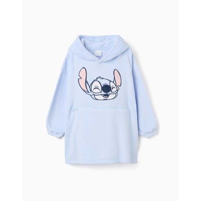Sweat à capuche convertible en polaire corail avec Stitch ZIPPY