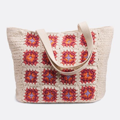 Cotton Crochet Tote Bag LA REDOUTE COLLECTIONS