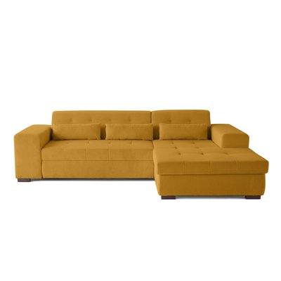 Canapé d'Angle Convertible en Velours côtelé 4 places - VERMONT LISA DESIGN