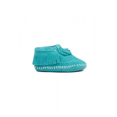 Chaussons souples en cuir suede RILEY MINNETONKA