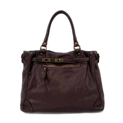 Sac cabas souple camel La Redoute