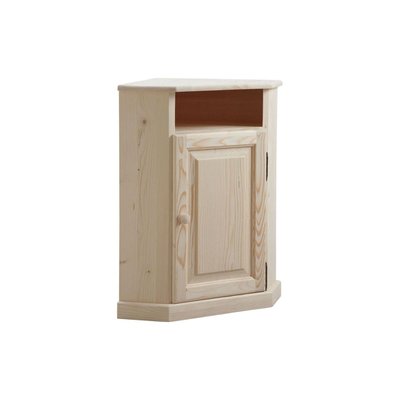 Petit meuble d'angle en bois brut AUBRY GASPARD
