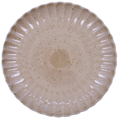 Assiette en grès Scallop dia 26 cm HOUSE DOCTOR
