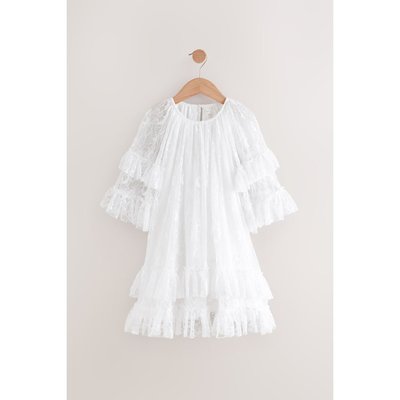 Robe en dentelle à volants superposés NEXT