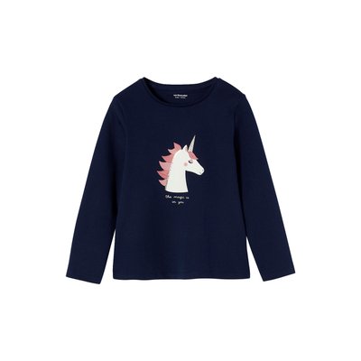 Tee-shirt fantaisie motif en relief manches longues VERTBAUDET