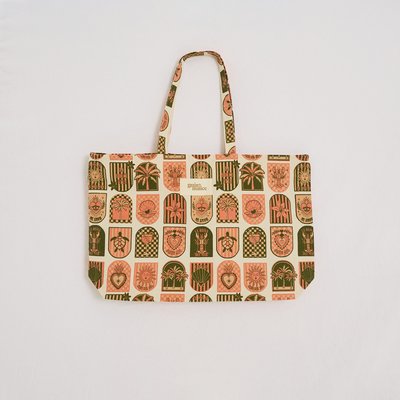 Tote bag imprimé graphique GRAIN DE MALICE