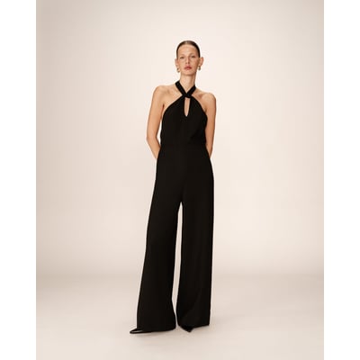 Combinaison Noire Femme Taille XL - Drapé Dans Le Dos - Neuve Sans étiquettes