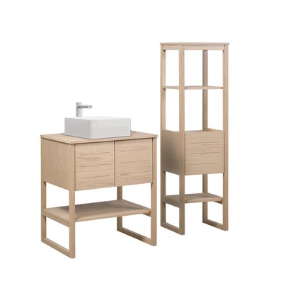 Meuble simple +vasque +colonne ATOLL MOB IN