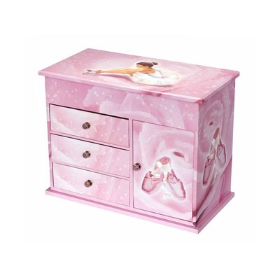 Commode à Musique Ballerine - Rose - Figurine Ballerine TROUSSELIER