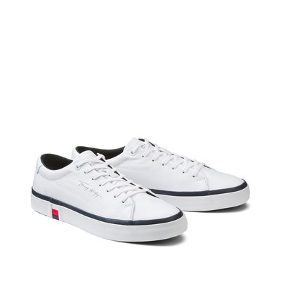 Vulkanisierte Sneakers Corporate aus Leder TOMMY HILFIGER