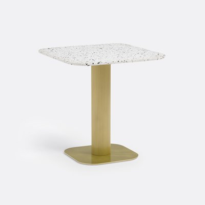 Mesa de jardín de acero y terrazo, Bistro LA REDOUTE INTERIEURS
