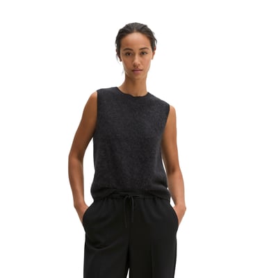 Gilet sans manches court et douillet en pure laine mérinos MARC O'POLO