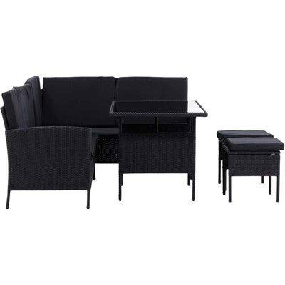 Ensemble canapé d'angle et table basse en résine tressée Knock VENTURE HOME