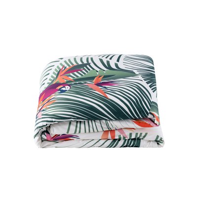 Housse de couette coton PALMELIS CARRE BLANC