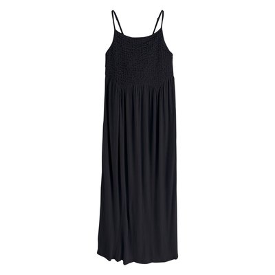 Robe longue froncée en jersey à bretelles NEXT