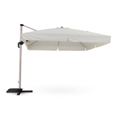 Parasol deporté effect bois, carré, MILAN DEFORA HOME
