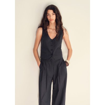 Gilet de costume lin mélangé MANGO
