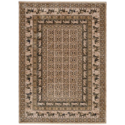 Tapis salon tissé avec bordure - BEATRICE THEKO