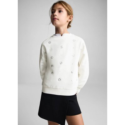 Sweat-shirt à fleurs et sequins MANGO KIDS