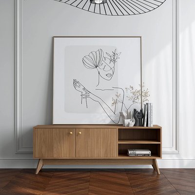 Тумба под телевизор из массива сосны SO'HOME
