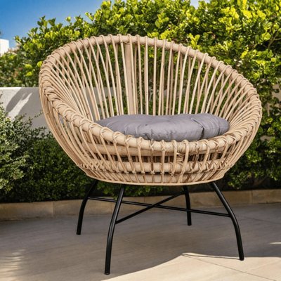 Fauteuil en rotin jardin Eloise WANDA COLLECTION