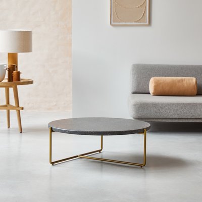 Table basse en terrazzo et métal grey ANATOLE TIKAMOON
