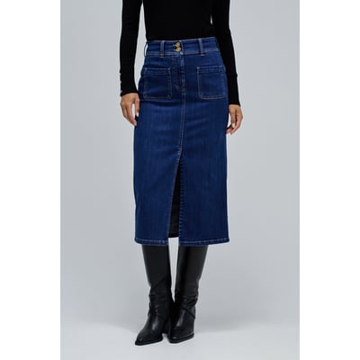 JUPE MIDI SECRET PUSH IN SALSA JEANS