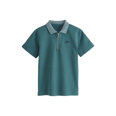 Polo en jersey à manches courtes et col zippé NEXT