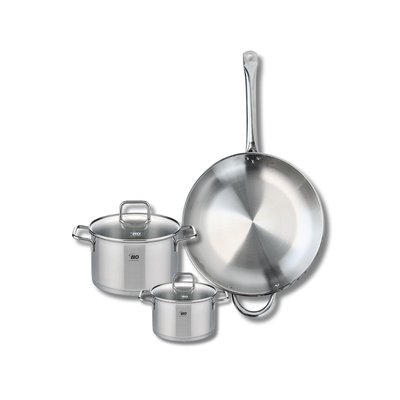 Set de 1 poêle 32 cm et 2 faitouts Profi Citrin ELO