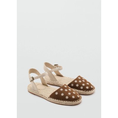 Espadrilles à brides à fleurs MANGO KIDS