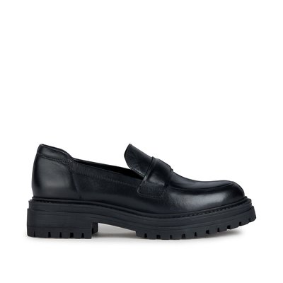 Iridea Leather Breathable Loafers GEOX