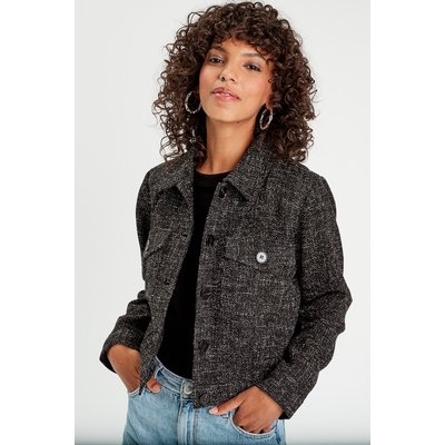 Veste boutonnée tweed CACHE CACHE