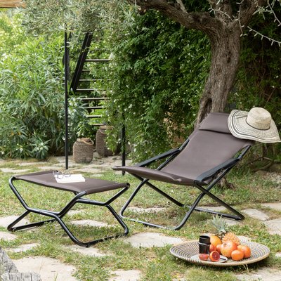 Bain de soleil matelassé pliant - TRANSABED LAFUMA MOBILIER