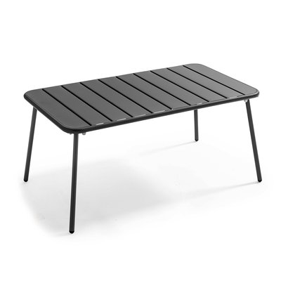 Table basse de jardin en acier thermolaqué, PALAVAS OVIALA