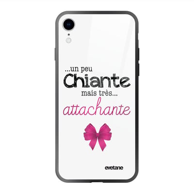 Coque en verre trempé iPhone Xr EVETANE